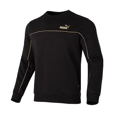 Puma Sportswear Fleece Hoodie with Logo Graphic Black 680140-01