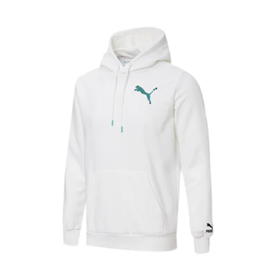 Puma Sportswear Logo Graphic Pullover Sweatshirt White - Casual Style 596632-12