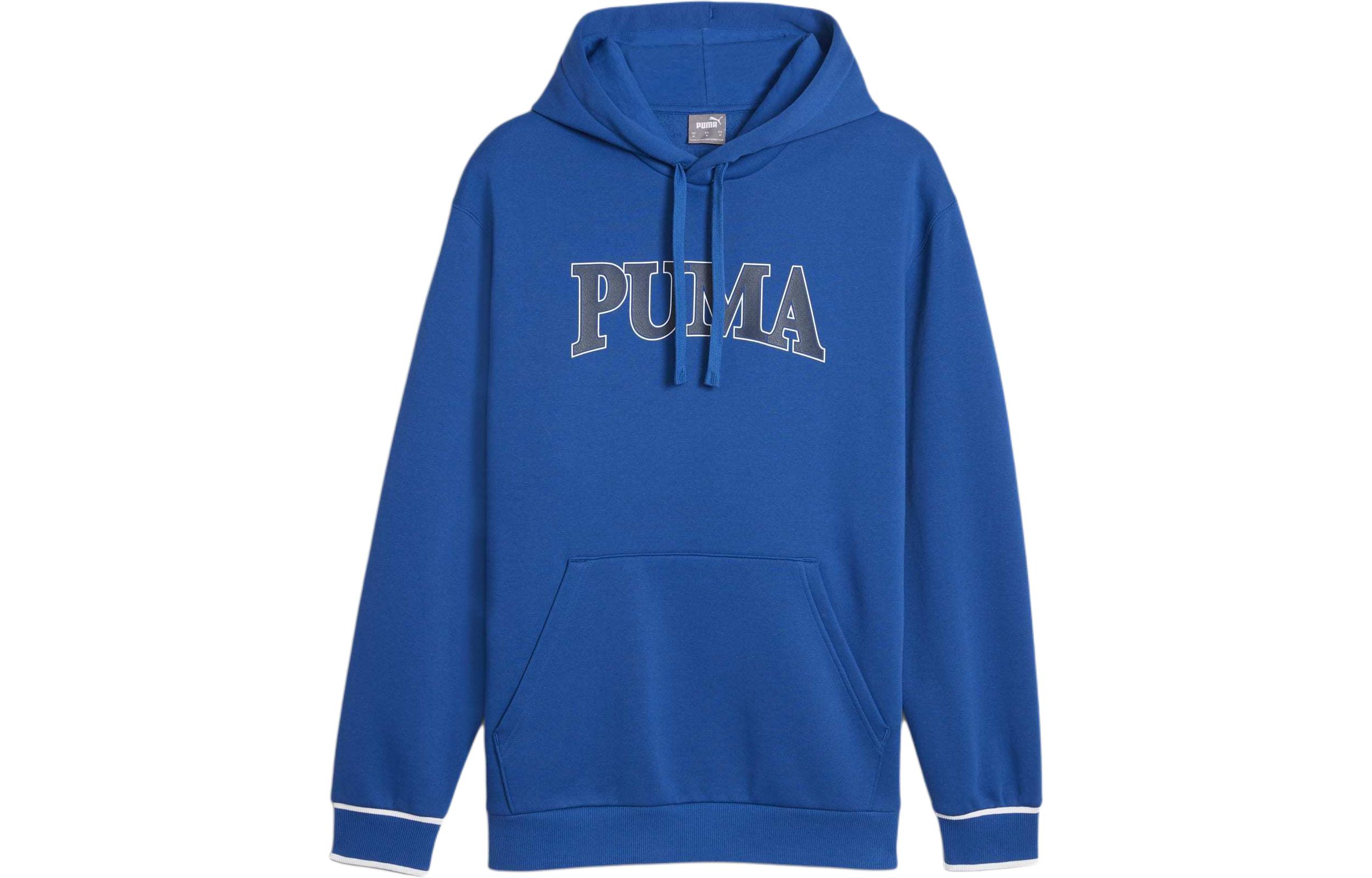 Puma SQUAD Blue Graphic Print Casual Loose Fit Hoodie 679710-17