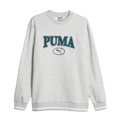 Puma Squad Crew Grey Round-Neck Soft Long-Sleeve Sweatshirt Fashionable 678400-04