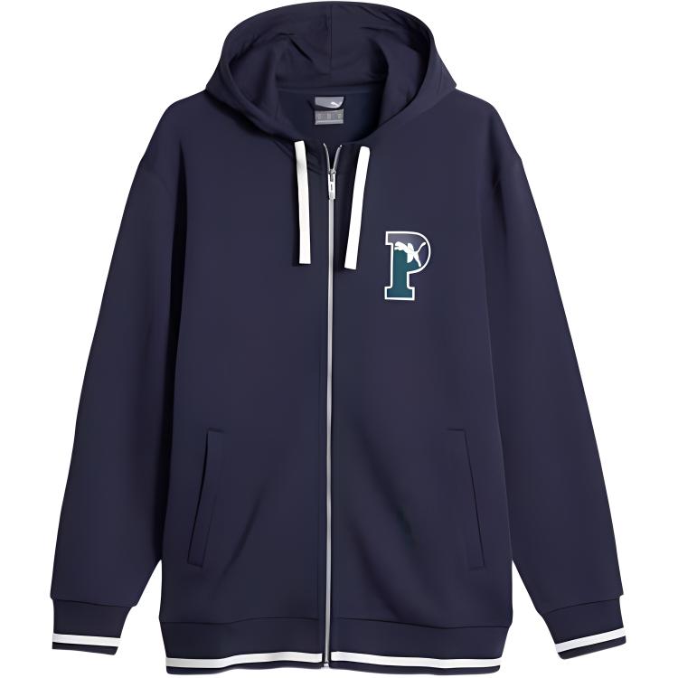 Puma Squad Full-Zip Hoodie Jacket Navy Blue 678459-06