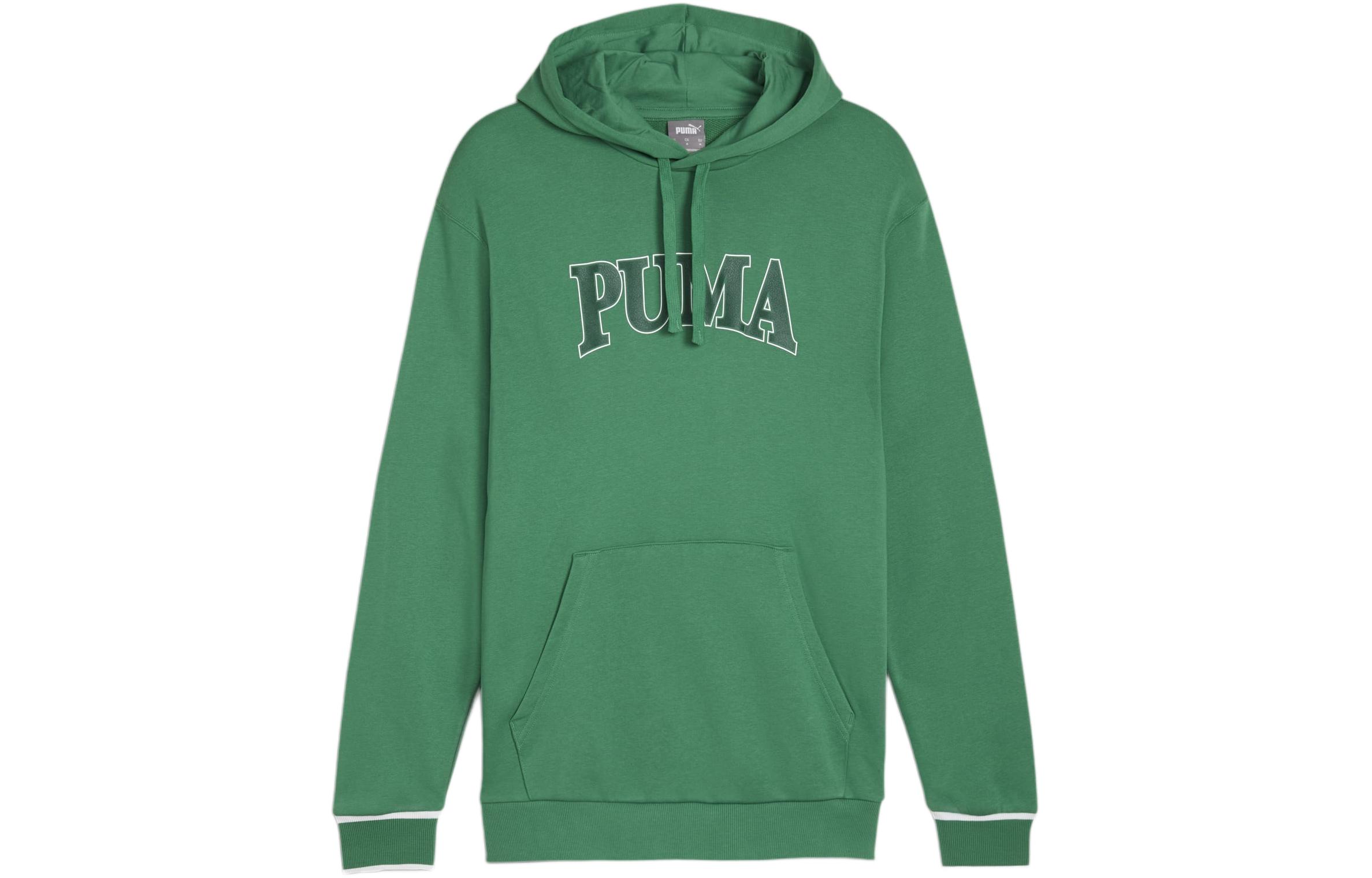 Puma SQUAD Green Hoodie with Letter Print 678969-86