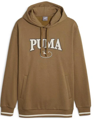 Puma Squad Hoodie Brown Letter Print Fleece Casual Pullover 678401-93 Buy Puma Squad Hoodie Brown Letter Print Fleece Casual Pullover 678401-93