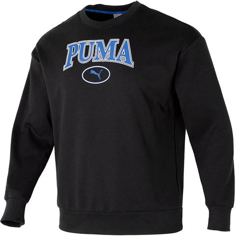 puma-squad-logo-print-knit-crewneck-sweatshirt-unisex-black-682929-01