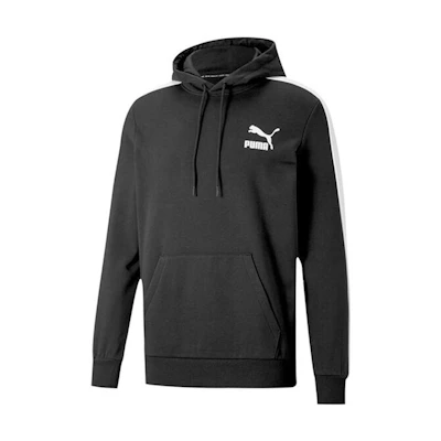 Puma SS22 Black Vintage Logo Hoodie Pullover Long Sleeve Casual Style 531354-01