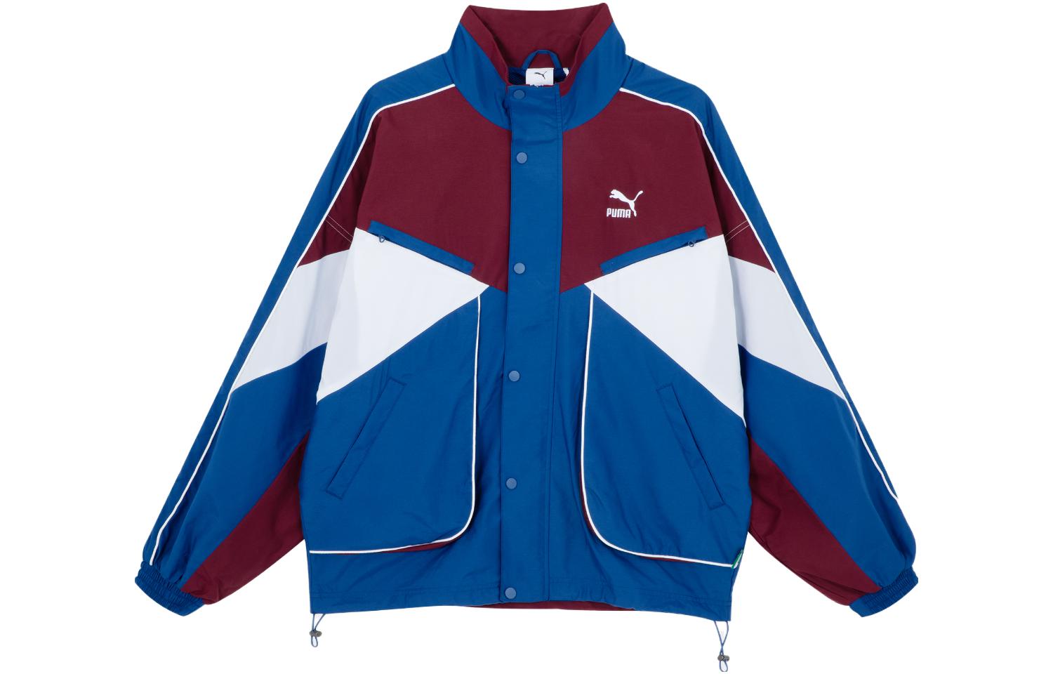 Puma SS23 Archive Pack Colorblock Retro Track Jacket Unisex - Blue 622783-67