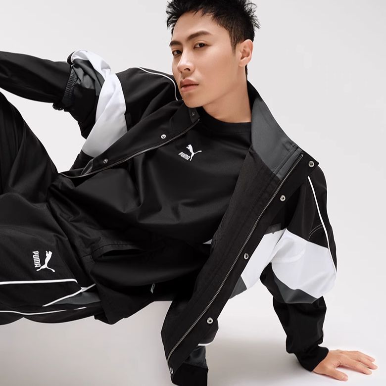 Purchase Puma SS23 復古配色拉鍊運動外套 男女 黑色 622783-01