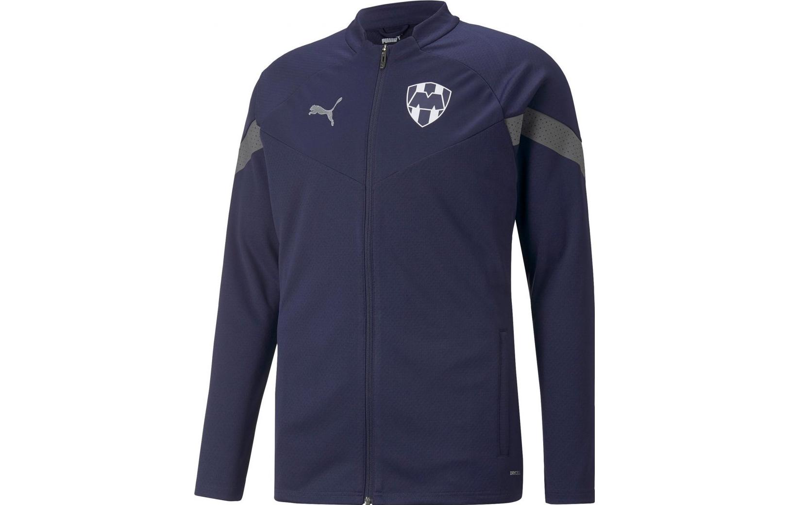Puma SS23 Blue Animal Print Crewneck Long-Sleeve Jacket 767464-03