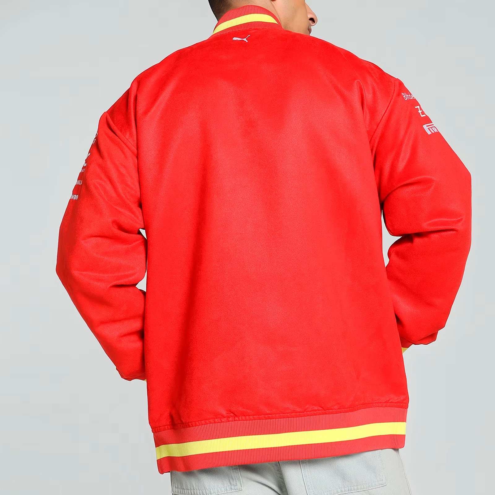 Purchase Puma SS24 法拉利版防水标志男士红/黄色长袖夹克 763606-01