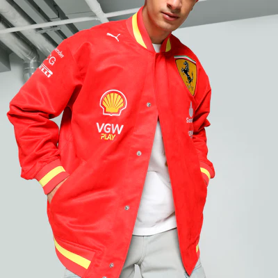 Puma SS24 法拉利版防水标志男士红/黄色长袖夹克 763606-01 Details for Puma SS24 法拉利版防水标志男士红/黄色长袖夹克 763606-01