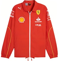 PUMA SS24 Ferrari Racing Zip Polo Long Sleeve Retro Jacket Men Red 763598-01 PUMA SS24 Ferrari Racing Zip Polo Long Sleeve Retro Jacket Men Red 763598-01