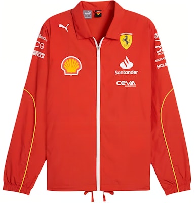 PUMA SS24 Ferrari Racing Zip Polo Lengan Panjang Jaket Retro Lelaki Merah 763598-01 Buy PUMA SS24 Ferrari Racing Zip Polo Lengan Panjang Jaket Retro Lelaki Merah 763598-01