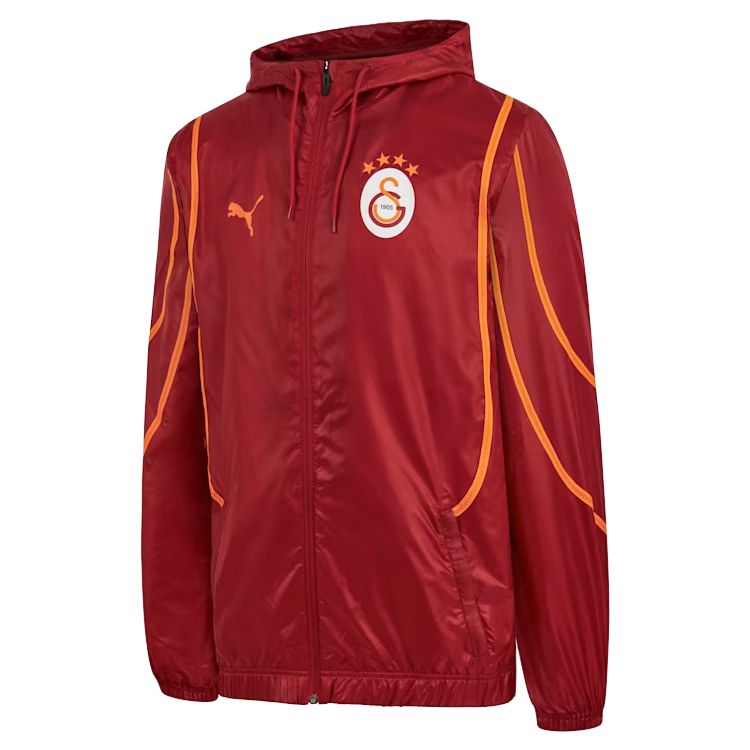 Puma SS24 Galatasaray SK Logo Hoodie Jacket Red Orange 779694-01
