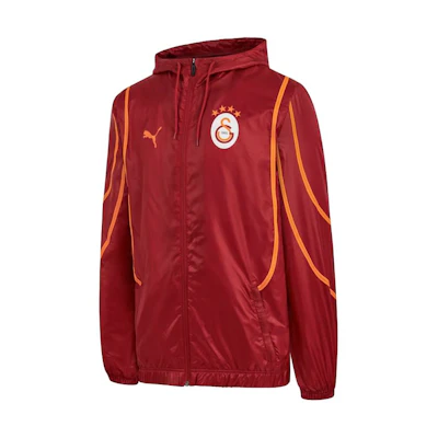 Puma SS24 Galatasaray SK Logo Hoodie Jacket Red Orange 779694-01
