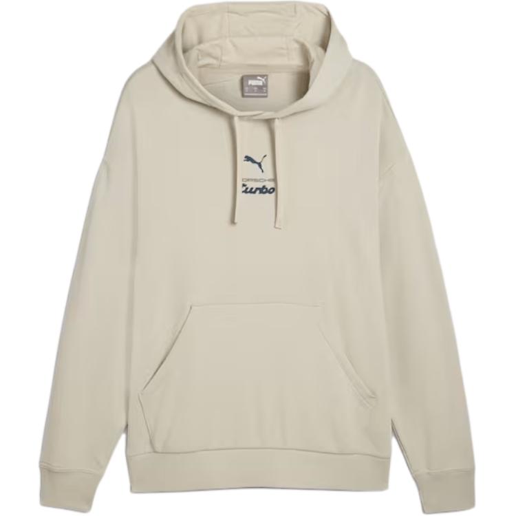 Puma SS24 Porsche Legacy 911 Beige Hoodie with Logo & Graphic Design for Men 626378-02