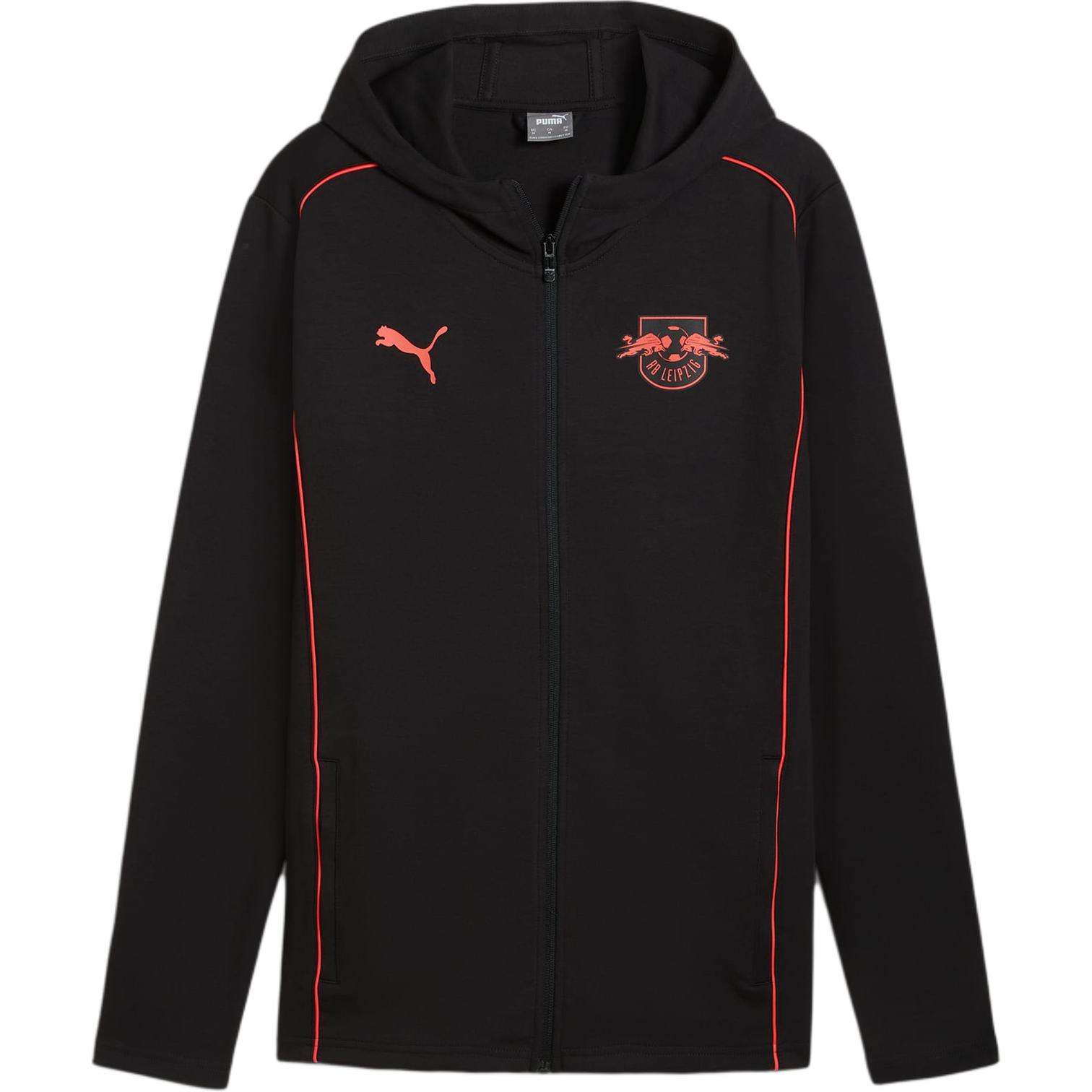 Puma SS24 RB Leipzig Casual Hoodie Jacket Black - Stylish & Comfortable 778041-09
