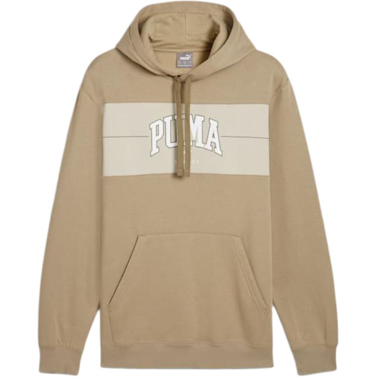 Puma SS24 SQUAD Hoodie Oak Twig Letter Print Long Sleeve Casual Wear 681796-67