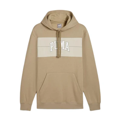 Puma SS24 SQUAD Hoodie Oak Twig Letter Print Long Sleeve Casual Wear 681796-67