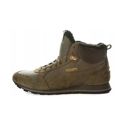 Puma St RNNR Mid Fur 'Retro Versatile Mid-Top Green Boot'
