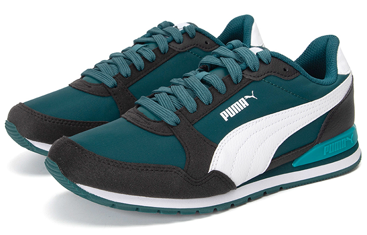 Lookbook PUMA St Runner V3 復古阿甘鞋 防滑耐磨 低幫 運動休閒鞋 男女同款 綠色