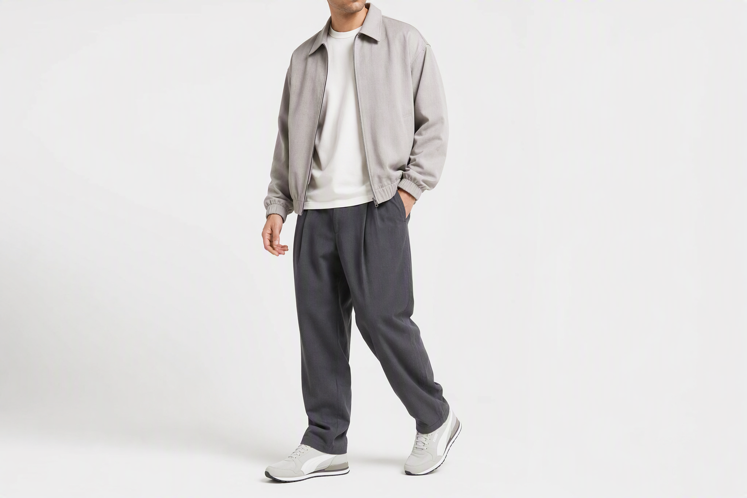 Order Puma St Runner V3 低幫運動休閒鞋 灰白色