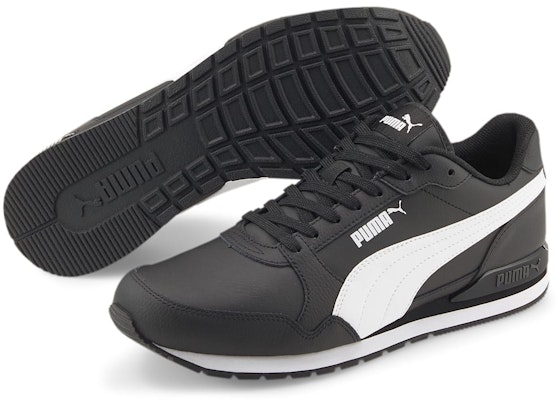 Puma ST Runner v3 Leather 'Black White' 384855-06 Lookbook Puma ST Runner v3 Leather 'Black White' 384855-06