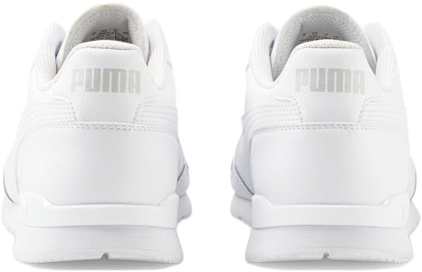 プーマ STランナーv3 レザー 白/灰/紫 384855-10 Shop プーマ STランナーv3 レザー 白/灰/紫 384855-10