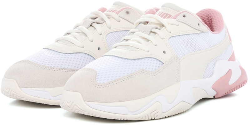 PUMA Storm Origin 防滑耐磨 低筒 運動休閒鞋 男女款 米白粉 Lookbook PUMA Storm Origin 防滑耐磨 低筒 運動休閒鞋 男女款 米白粉