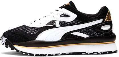 Puma Street Rider Moirer 'Black White Gold' 309670-01 Puma Street Rider Moirer 'Black White Gold' 309670-01