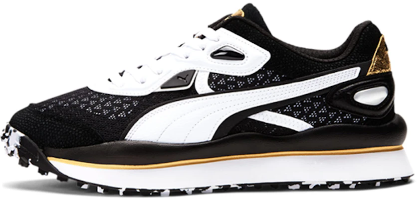 Puma Street Rider Moirer ''Nero Bianco Oro'' 309670-01 Buy Puma Street Rider Moirer ''Nero Bianco Oro'' 309670-01