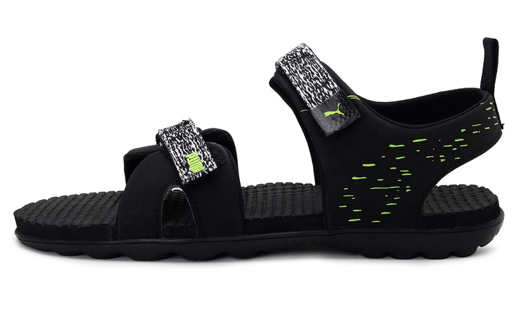 Puma Street Walk IDP 'Black Green Velcro' 375476-01