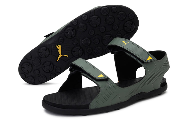 Lookbook Puma Street Walk IDP Sandals 'Green Black Yellow' 380358-04