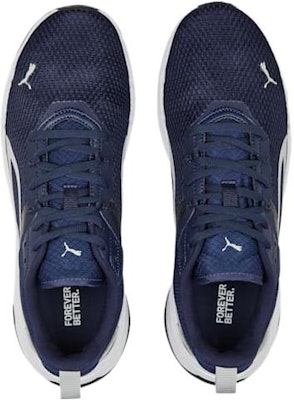 PUMA Stride 減震防滑耐磨 低幫 跑步鞋 藍白 Shop PUMA Stride 減震防滑耐磨 低幫 跑步鞋 藍白