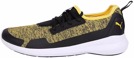 Puma Stride Evo IDP Yellow Black 'Lightweight Breathable Low-Top Running Shoe' 368179-03 Puma Stride Evo IDP Yellow Black 'Lightweight Breathable Low-Top Running Shoe' 368179-03