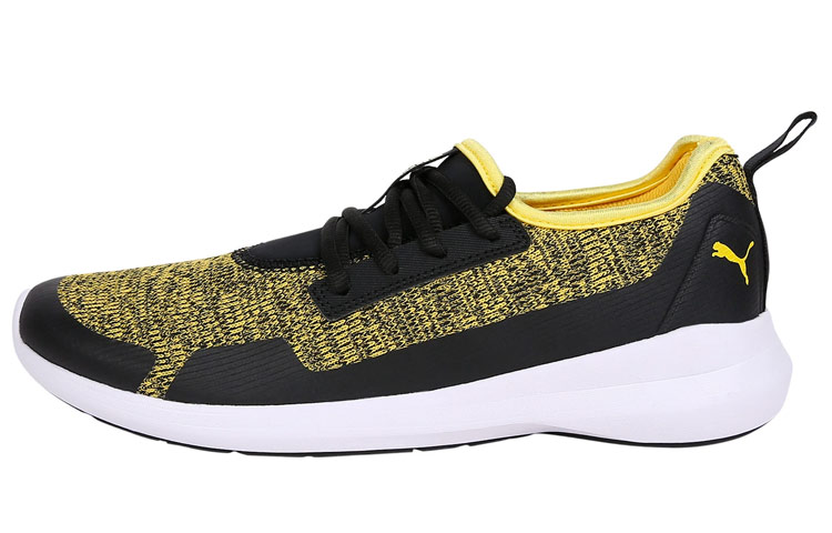 Puma Stride Evo IDP Yellow Black 'Lightweight Breathable Low-Top Running Shoe' 368179-03