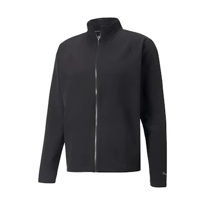 Puma STUDIO Solid Color Zip-Up Jacket Black 522939-01