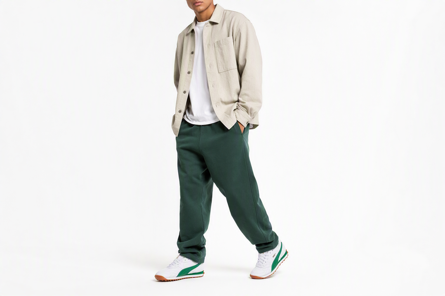 Order Puma Style Avanti ''Wit Verdant Groen'' 380808-03