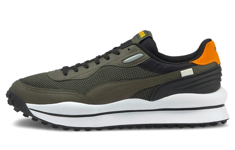 (Women) Puma Style Rider Cyborg Low-Top Running Shoes Green 368848-02