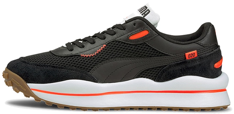 Puma Style Rider Warm Texture Black/White/Orange Low sneakers 373382-07 Buy Puma Style Rider Warm Texture Black/White/Orange Low sneakers 373382-07
