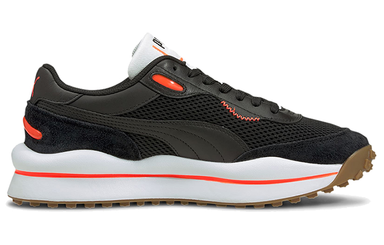 Puma Style Rider Warm Texture Black/White/Orange Low sneakers 圖 2