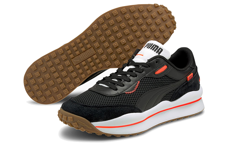 Puma Style Rider Warm Texture Black/White/Orange Low sneakers 圖 3