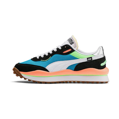 Puma Style Rider Play On 'Blue Orange Green'
