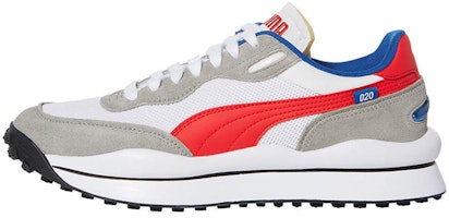 Puma Style Rider Play On SD Mesh 'White Scarlet' 382490-01 Puma Style Rider Play On SD Mesh 'White Scarlet' 382490-01