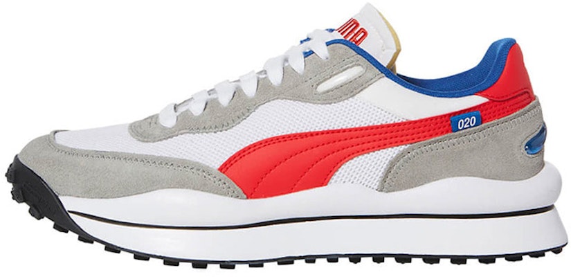 Puma Style Rider Play On SD Mesh 'White Scarlet' 382490-01 Buy Puma Style Rider Play On SD Mesh 'White Scarlet' 382490-01