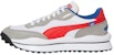 Puma Style Rider Play On SD Mesh 'White Scarlet' 382490-01
