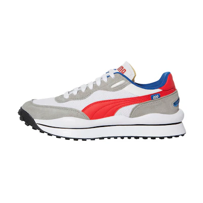 Puma Style Rider Play On SD Mesh 'White Scarlet'