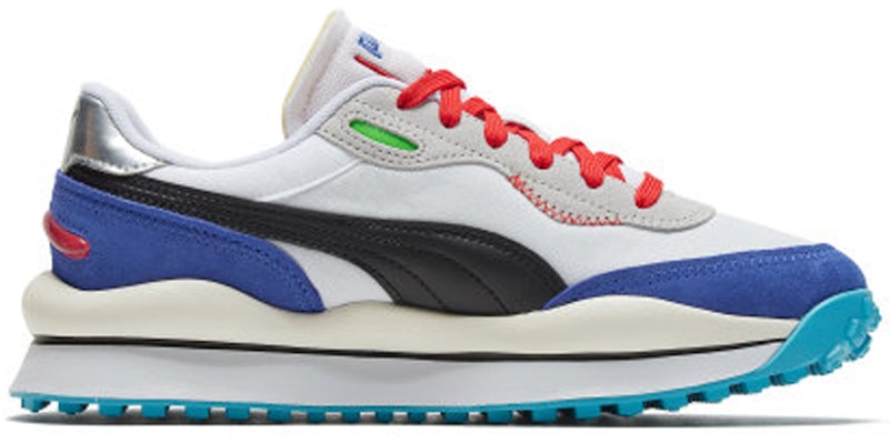 Puma 轻骑兵系列 '白色炫蓝' 运动鞋 372839-01 Order Puma 轻骑兵系列 '白色炫蓝' 运动鞋 372839-01