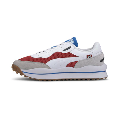 Puma Style Rider Warm Texture 'White Red Dahlia'