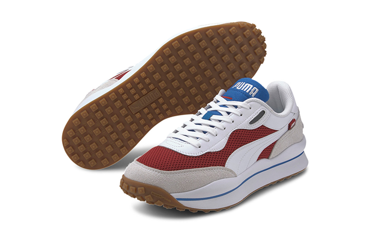 Lookbook Puma Style Rider Warna Hangat 'Putih Merah Dahlia' 373382-02