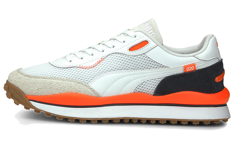 Puma Style Rider Warm Texture White/Brown/Red Low sneakers 373382-05